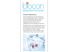 Tablet Screenshot of biocon-online.de